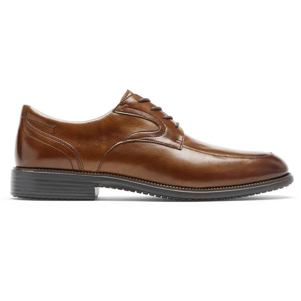 Sapatos Oxford Homem Rockport Total Motion Dressport Apron Toe Marrom,Portugal EQGAS-6907